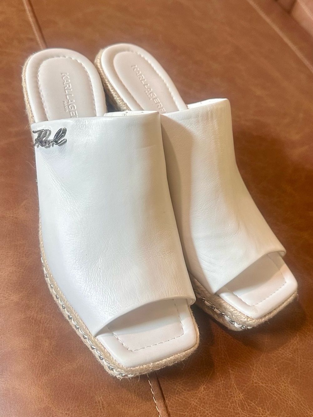 Karl Lagerfeld Paris Women's Shoes is a Wedge Espadrille Platform Sandal size 8